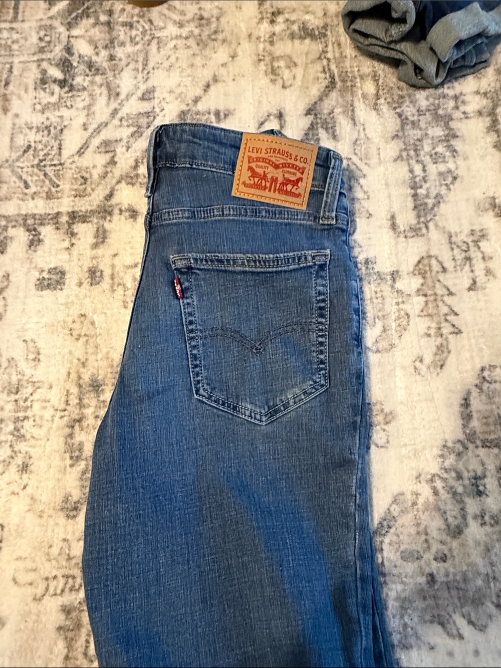 Levi's women’s Medium Blue Straight Leg Jeans
